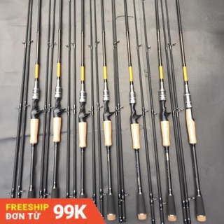 Cần câu lure eagle super ngang, lure đứng 2 ngọn m và mh