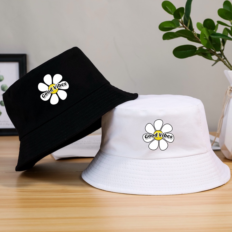Nón Bucket Chất Liệu Cotton Màu Sắc Trơn Thời Trang Cho Nam Và Nữ