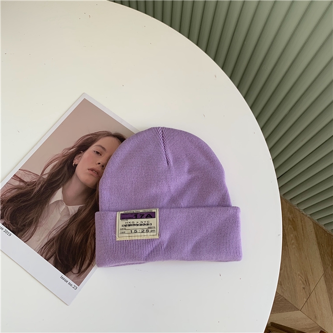 Mũ Len Màu Sắc Kẹo Ngọt Độ Bảo Vệ Tai Phong Cách Nhật Bản