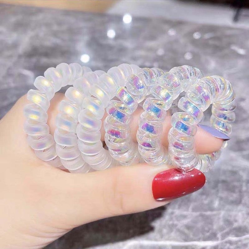 Dây buộc tóc kiểu dây điện thoại phong cách Hàn Quốc xinh xắn thời trang