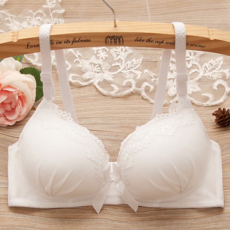 Áo ngực viền ren không gọng thoải mái cho nữ