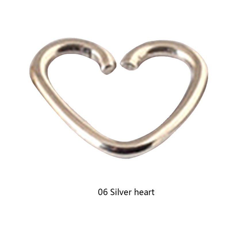 Khuyên tai trái tim/ngôi sao bằng hợp kim thời trang nữ