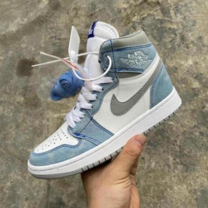 giayvadepGIÀY JORDAN 1 HYPER ROYAL , jodan 1   xanh nỉ cao cổ mới 🤸 full hộp và giấy tờ