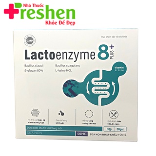 Lactoenzyme 8+  - BỔ SUNG VI KHUẨN CÓ ÍCH CHO ĐƯỜNG RUỘT( mẫu mới) hộp 30 gói