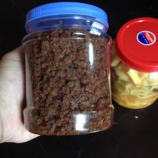 Mắm tép chưng thịt