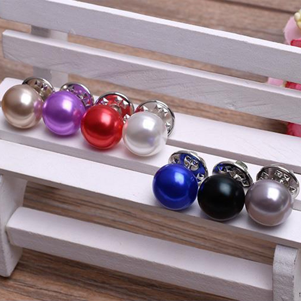 Cài áo ngọc tròn đơn giản tinh tế