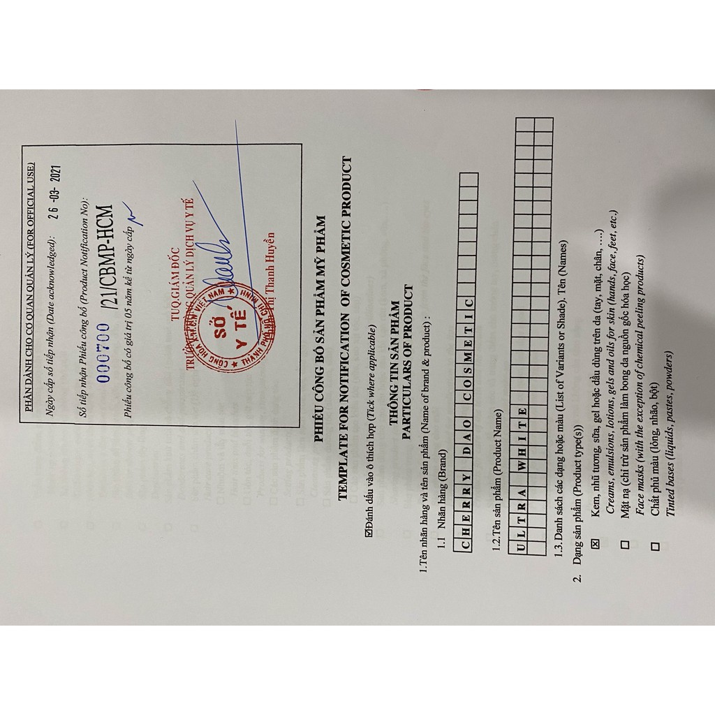 Kem body siêu trắng bật tone da không bết rít Ultra White CRD Cherry Đào mini | BigBuy360 - bigbuy360.vn