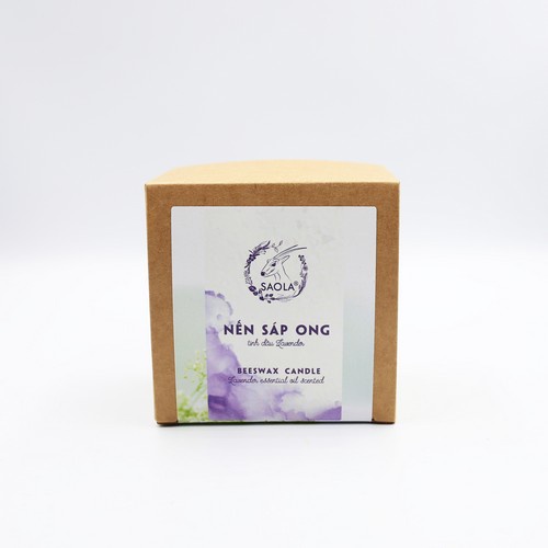 Nến thơm sáp ong tinh dầu Sao la, Làm thơm phòng, sạch không khí, giữ ấm không gian, trang trí nhà, hoàn toàn tự nhiên