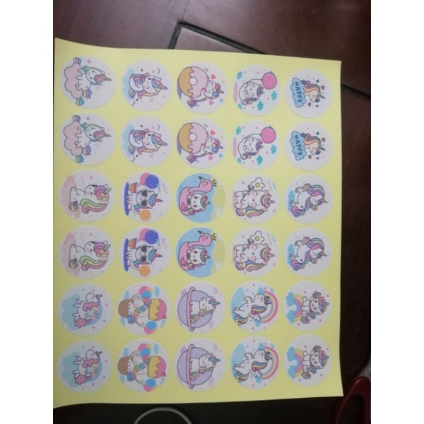 🔥30 hình dán sticker hình UNICORN 🔥