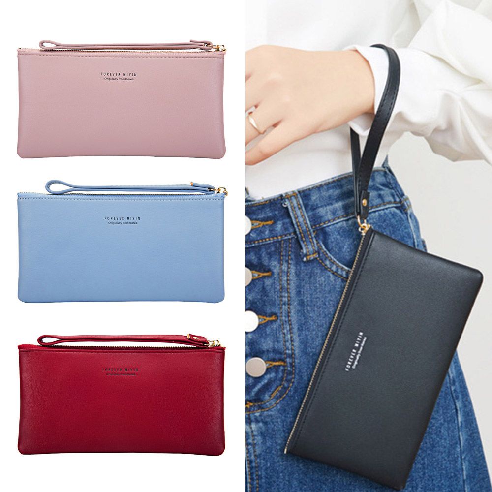 Túi Da PU Sức Chứa Lớn Đa Năng Có Nhiều Màu Sắc Đựng Điện Thoại Thông Minh Cho Nữ