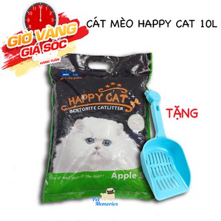 Xẻng xúc cát - happy cat 10 lít - cát vệ sinh cho mèo - ít bụi