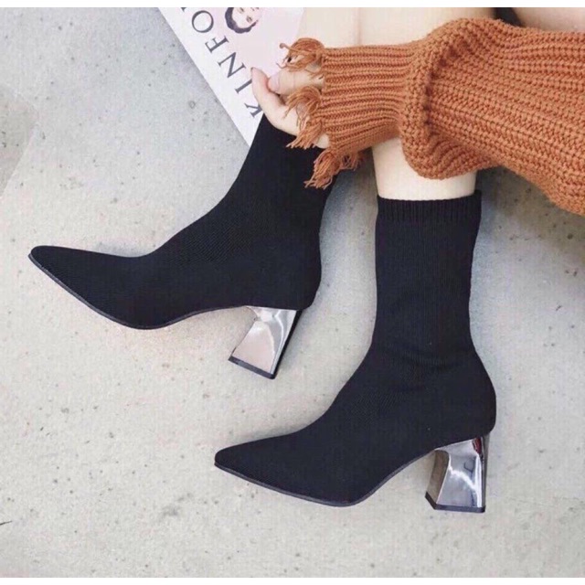 🎁 TẶNG QUÀ 🎁 Boots đế vuông 