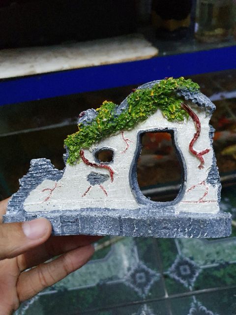 CỔNG TRANG TRÍ HỒ CÁ NON BỘ DÀI 14CM CAO 8CM