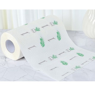 Cuộn khăn giấy thấm dầu mỡ hình củ quả dễ thương