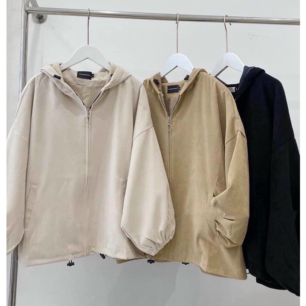 (FREESHIP)ÁO KHOÁC DA LỘN FORM RỘNG CÓ MŨ SIÊU XINH HOTTREND HIT 2022