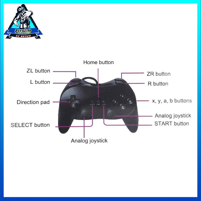 For Pro Classic Game PAD Controller Remote Wiimote for Nintend Wii CONSOLE