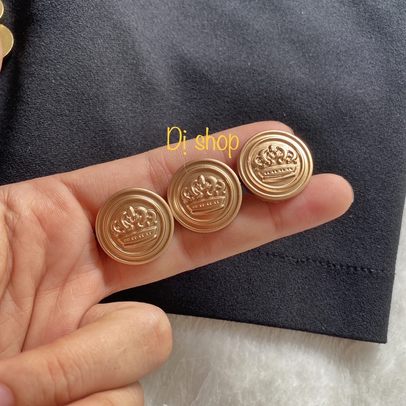 Set 5 NÚT NHỰA GIẢ ĐỒNG TRƠN CỰC ĐẸP