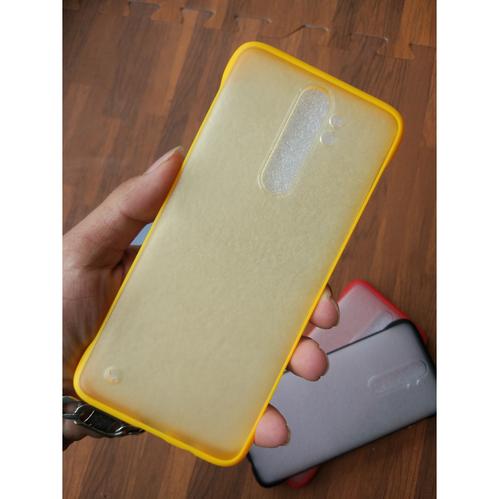 Ốp lưng viền Xiaomi note 8 / note 8 Pro mặt lưng nhám mờ cao cấp