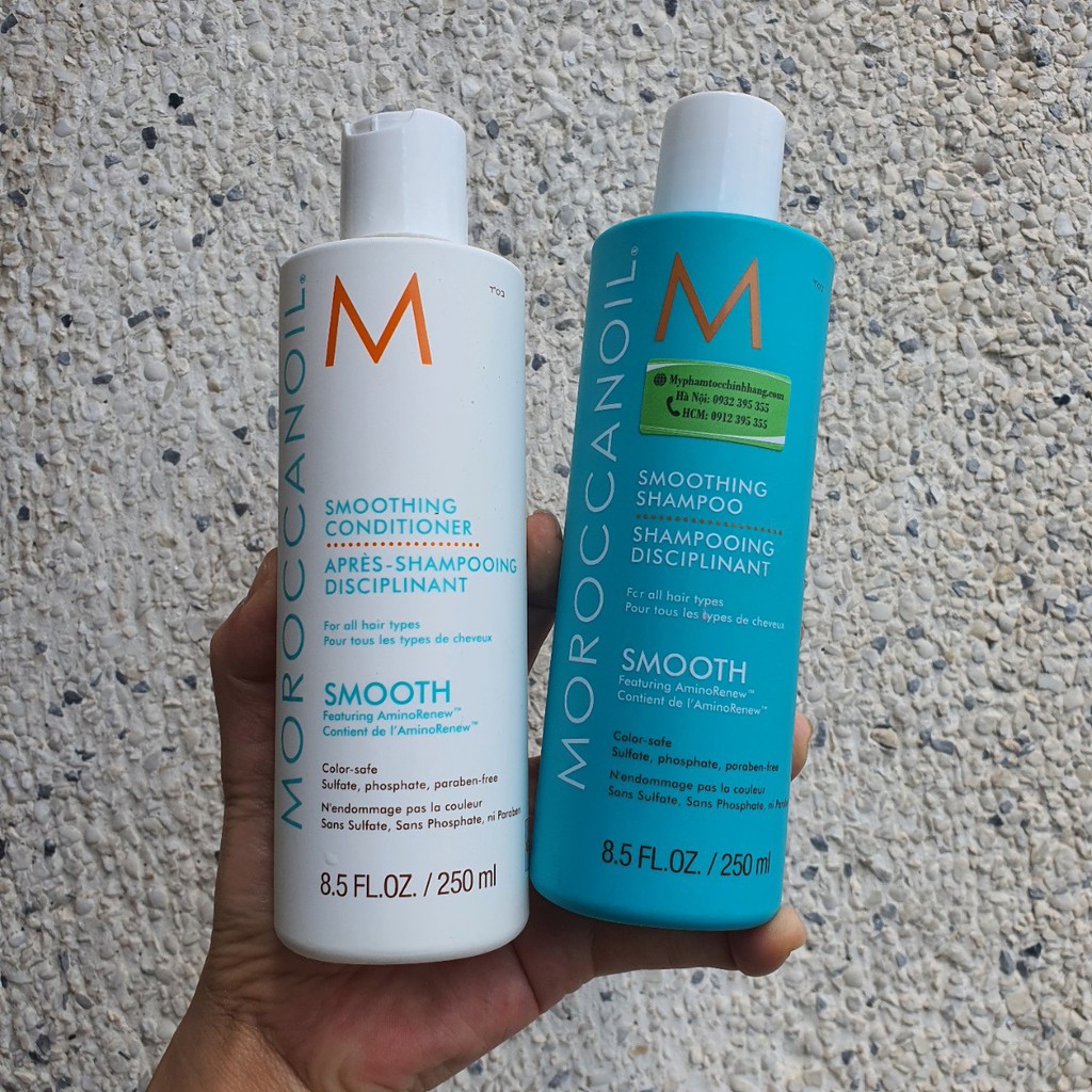 DẦU GỘI XẢ SUÔN MƯỢT MOROCCANOIL SMOOTH 250ML*2