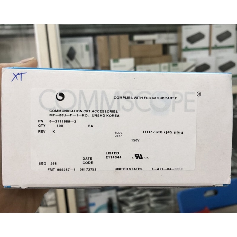 Hạt mạng Cat6 Xuyên thấu COMMSCOPE chân đồng cao cấp