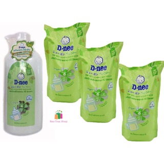 Combo 1 chai 3 túi nước rửa bình sữa Dnee - Hàng chính hãng