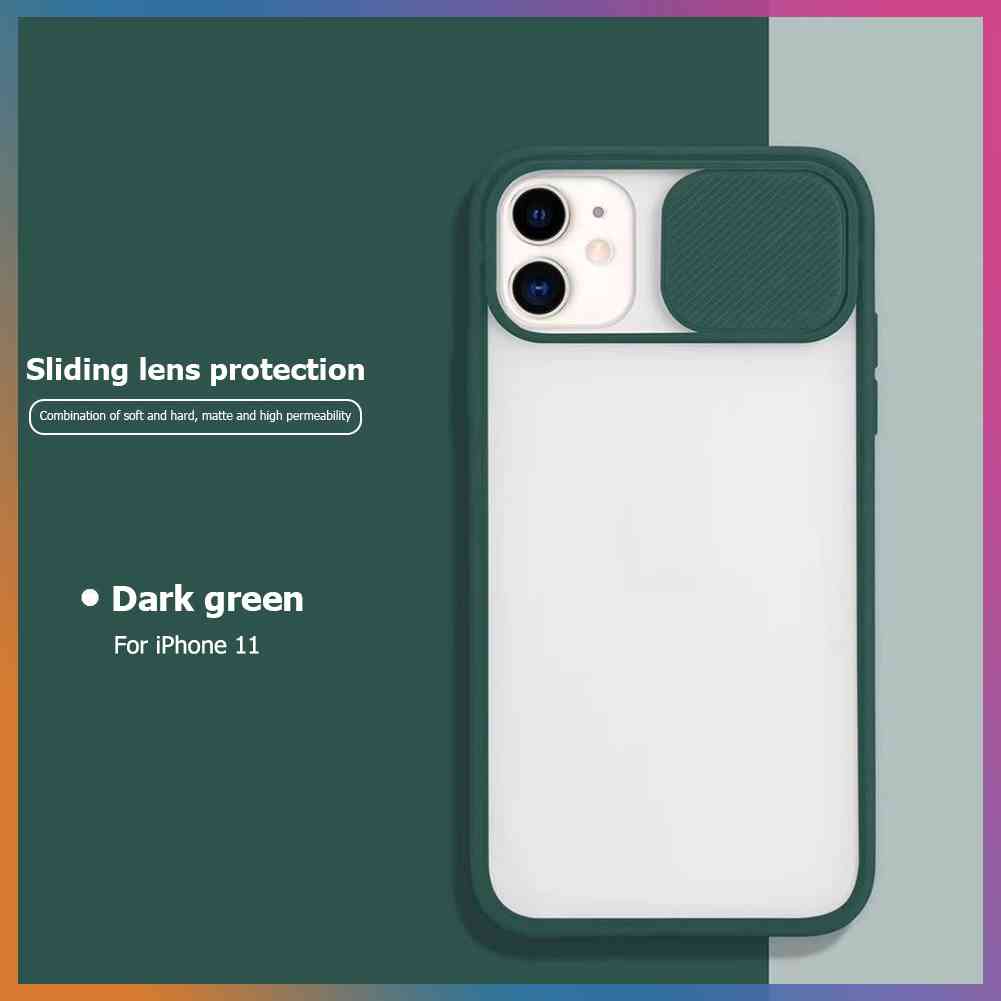 Mua sắm❤Ốp Điện Thoại Có Nắp Trượt Bảo Vệ Ống Kính Máy Ảnh Cho iPhone 11