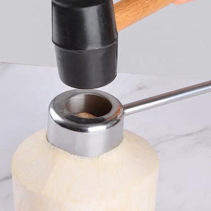 Dụng Cụ Mở Vỏ Dừa Bằng Thép Không Gỉ Siêu Nhanh - Coconut Shell Opener Tools