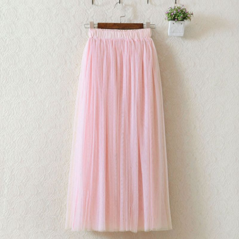 Chân váy lưới 3 lớp dài 80cm phong cách hợp thời trang | BigBuy360 - bigbuy360.vn