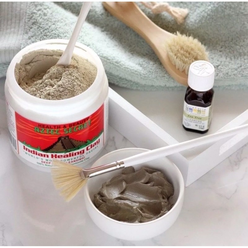 Combo Mặt nạ đất sét núi lửa Aztec, Dấm táo. Hỗ trợ làm sạch da, giảm mụn, đẩy mụn ẩn