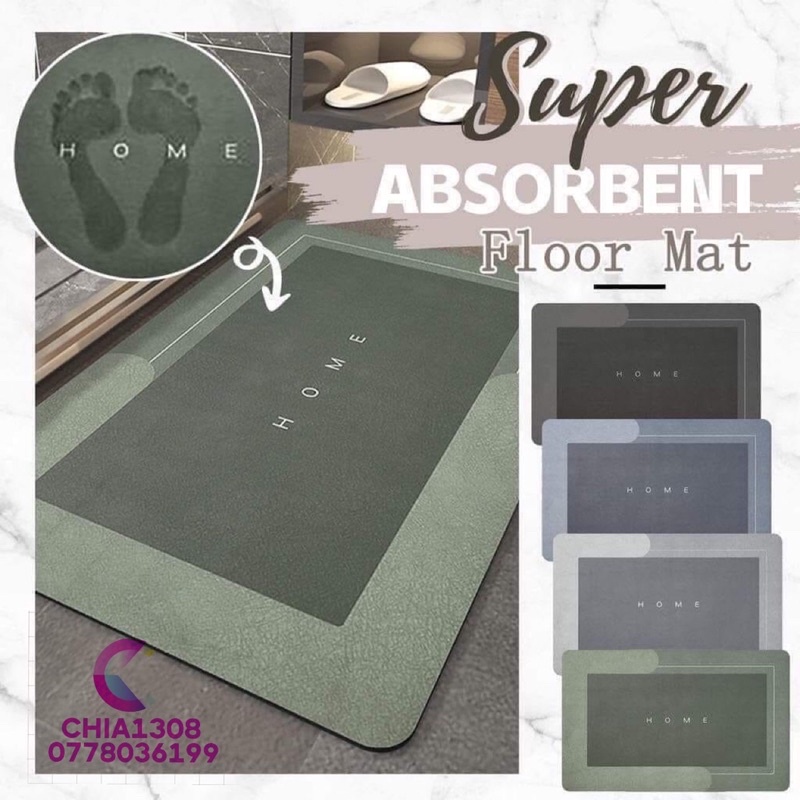 THẢM LAU CHÂN SILICON SIÊU SANG, SIÊU THẤM NƯỚC, CHỐNG TRƠN TRƯỢT TỐT , SIÊU RẺ