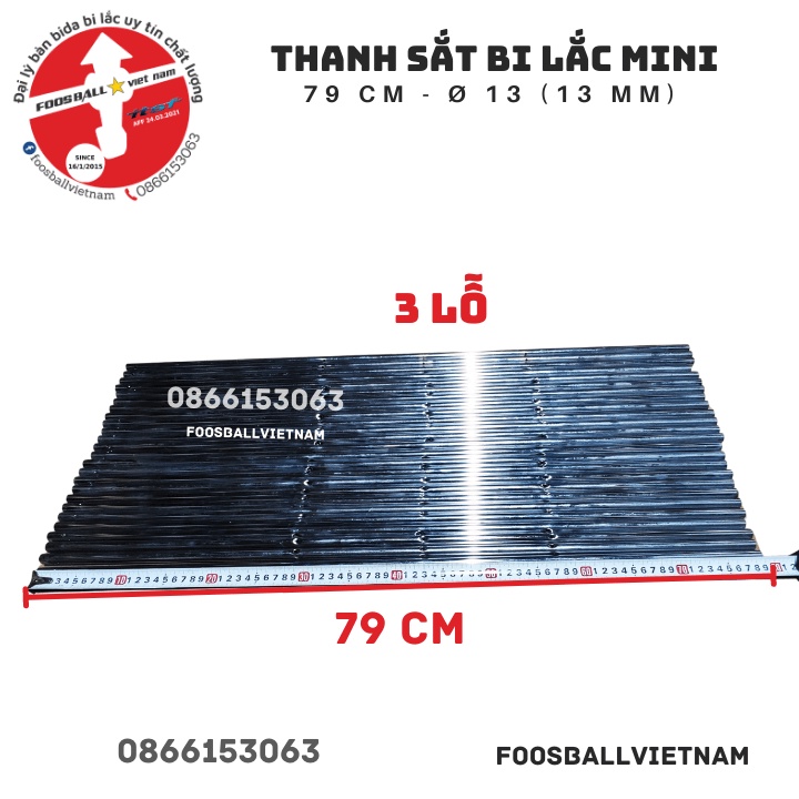 thanh sắt inox thay thế bàn bi lắc Mini chân thấp