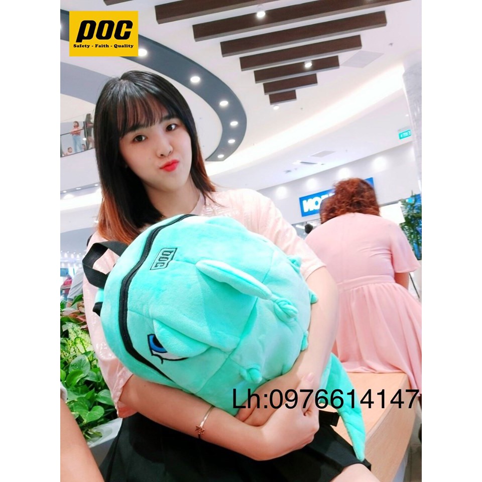 Balo khủng long cute,balo khủng long vải nhung mềm mịn