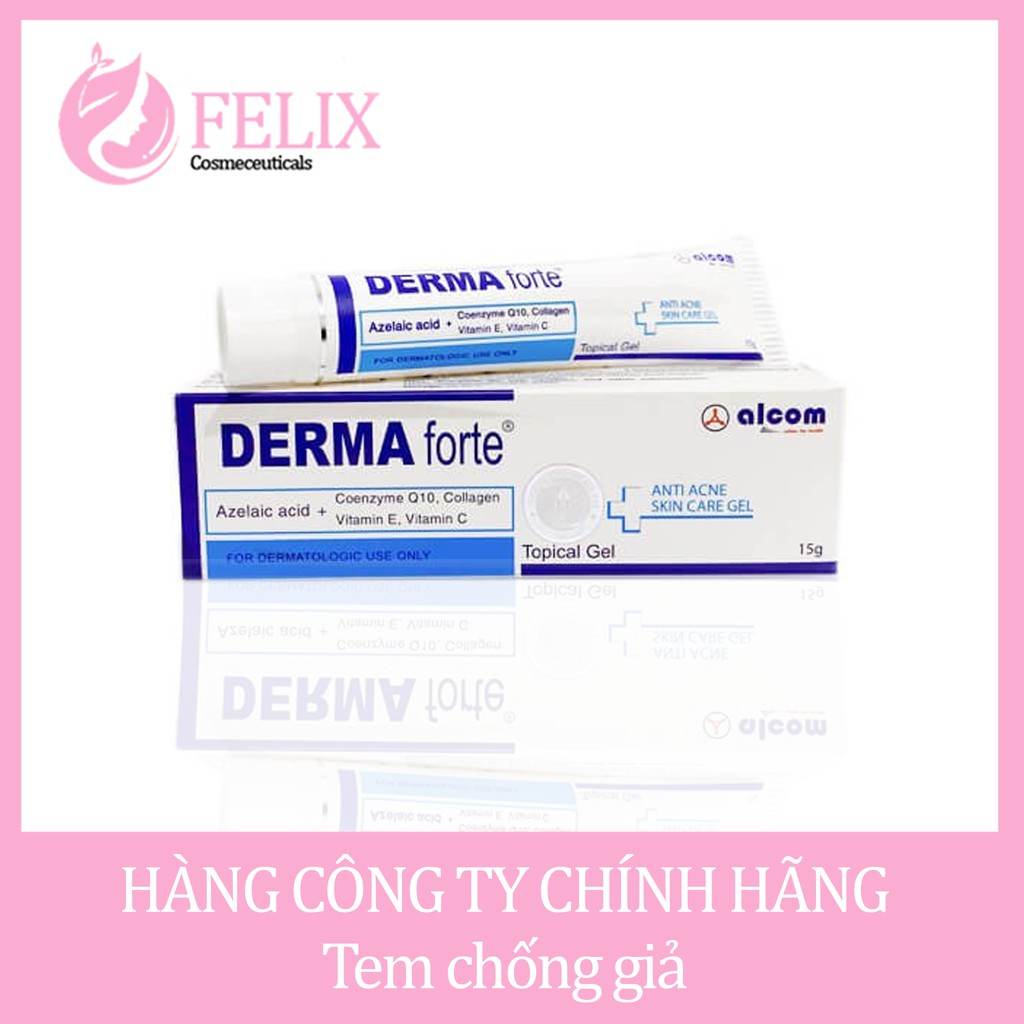 GEL MỤN VÀ THÂM MỤN DERMA FORTE TUÝP 15gr {HÀNG CÔNG TY}