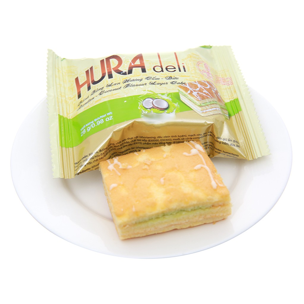 Bánh bông lan Hura Deli 336g Bibica