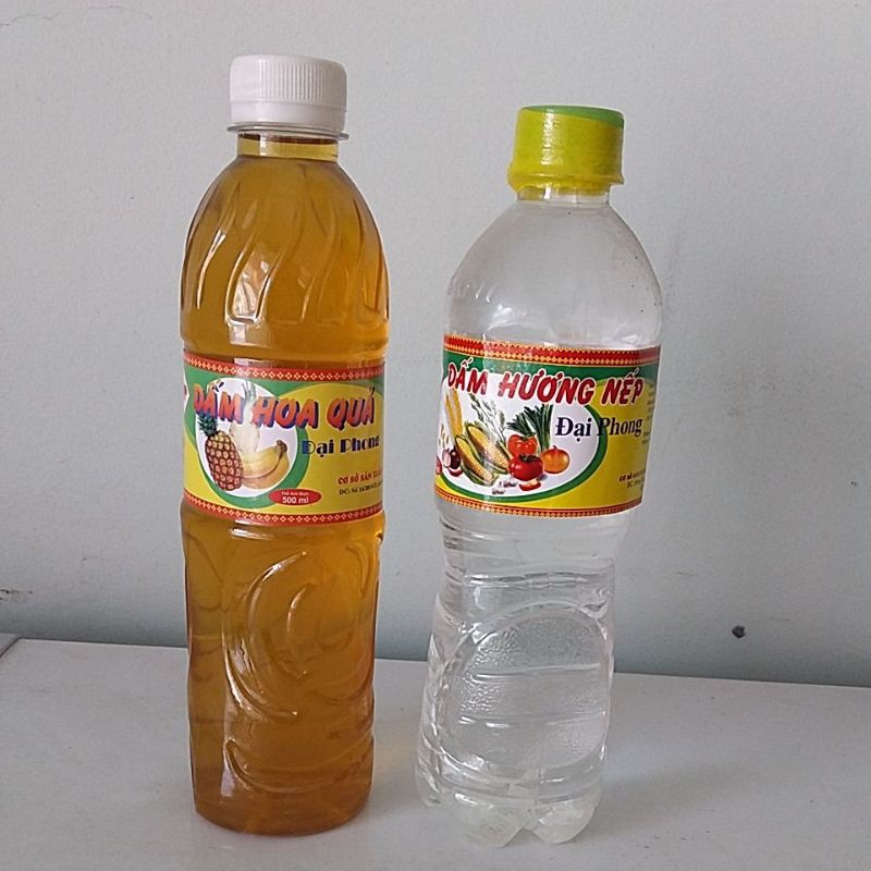 DẤM NẾP VÀ DẤM HOA QUẢ 500ML