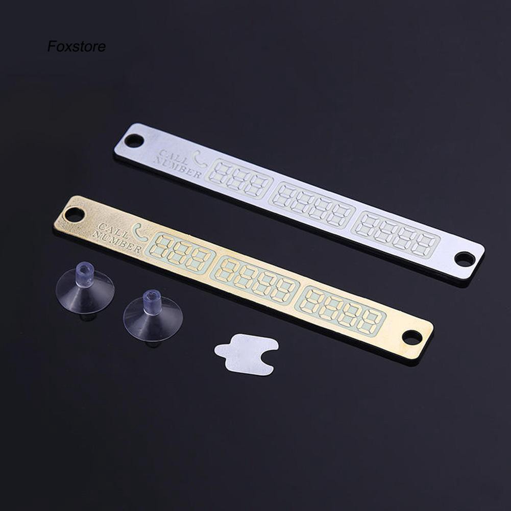 Thẻ đỗ xe bằng số điện thoại fxte _ màu sắc tươi sáng