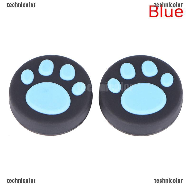 Bộ 2 Nút Bọc Cần Điều Khiển Chơi Game PS3 PS4 Xbox One Hình Dấu Chân Mèo Bằng Silicone
