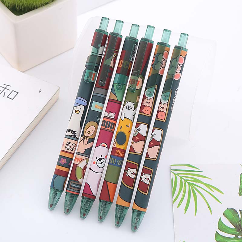 Bút bi mực đen ngòi 0.5Mm thiết kế dễ thương độc đáo