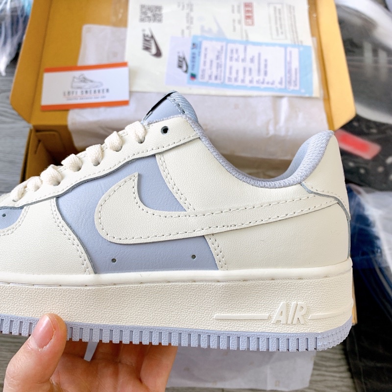 Giày AF1 Tím Trắng mộng mơ [ẢNH THẬT] Giầy sneaker airr forcee 1 trắng xanh hothit