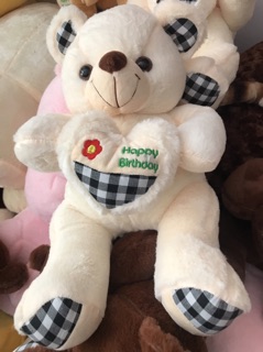 (A)Gấu ôm tim Happy Bỉthday 60cm