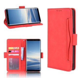 Bao da điện thoại dạng ví kèm ngăn đựng thẻ cho Samsung Galaxy note 8/Note 9