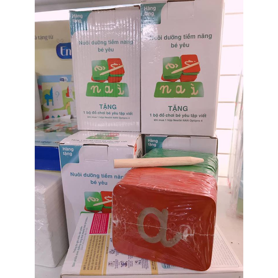 BỘ THẺ HỌC CHỮ CÁI BẰNG GỖ