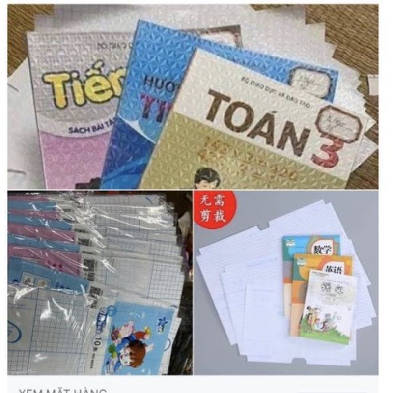 Bọc Vở Decal cho học sinh các cấp