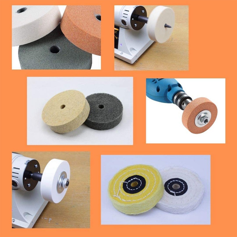 Bộ Dụng Cụ Đánh Bóng Bánh Xe 3 Inch 3 / 8 Inch Chuyên Dụng