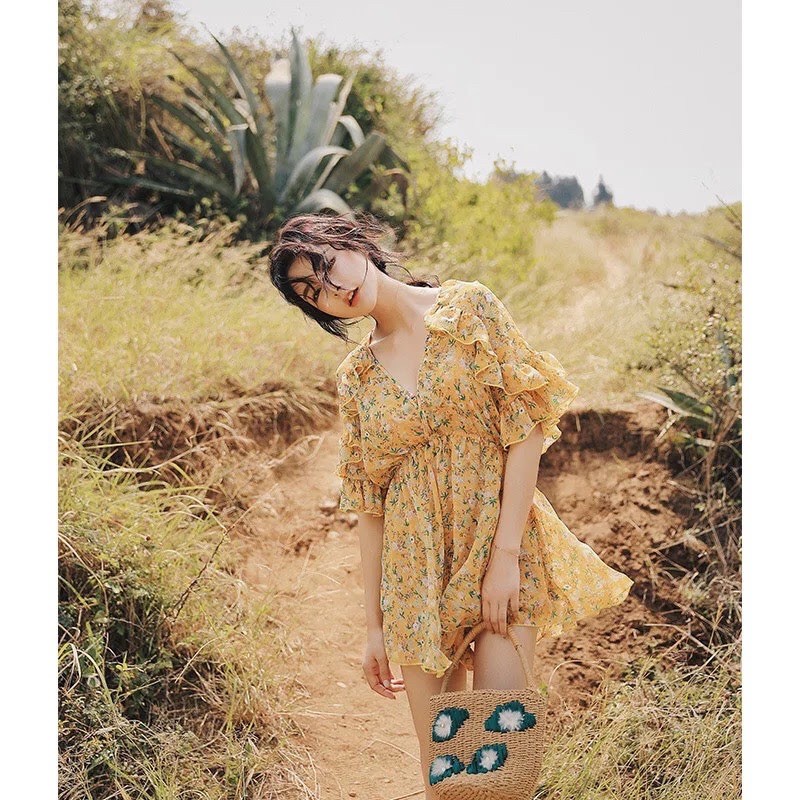 Bikini đôi đỏ hoa nhí | BigBuy360 - bigbuy360.vn