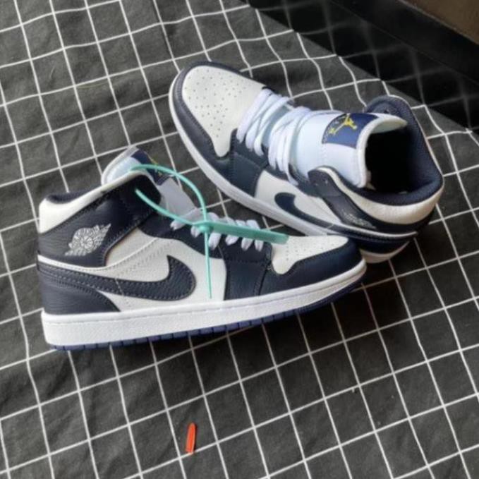 [Full box] giày Jordan 1 xanh than cao cổ hight (hàng trung 11)