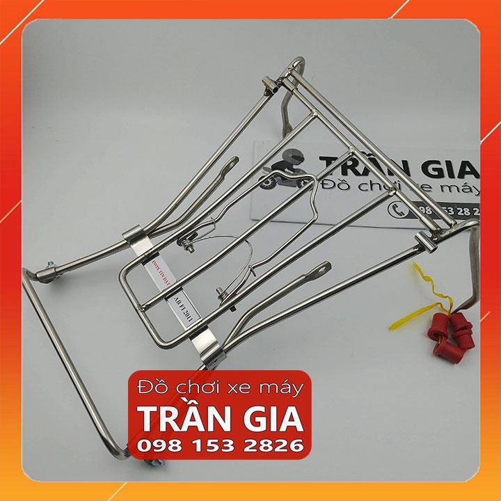 Baga giữa INOX xe AB airblade 2011-2012 gác baga trước treo đồ air blade đầu bò 8 ly