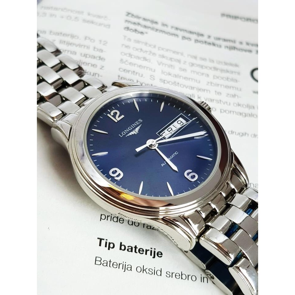 Đồng hồ nam chính hãng Longines Flagship Automatic  Blue Dial - Máy cơ tự động - Kính Sapphire