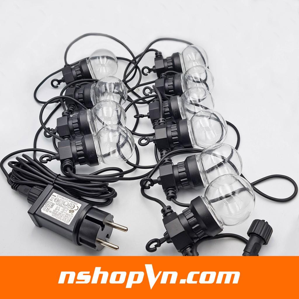 Dây đèn LED G50 loại Bóng trong - Bóng đục ánh sáng trắng ấm dài 5m - 10 bóng / 10m - 20 bóng