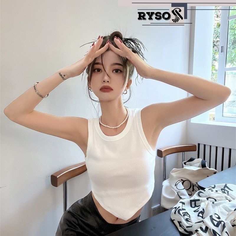 Áo thun 3 lỗ vạt nhọn chất co giãn thoáng mát RYSO